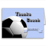 Thank You Coach Soccer Cards Zazzle Team Thank You Card For Soccer