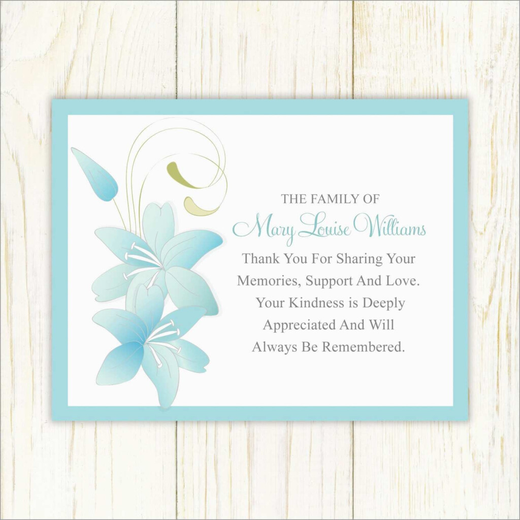 Thank You Sympathy Cards Free Printable Free Printable