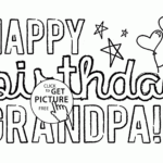 The Best Happy Birthday Grandpa Coloring Card Ideas