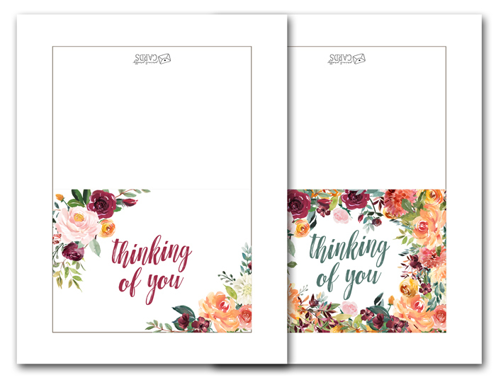 Thinking Of You Card DIGITAL DOWNLOAD Paper Greeting Cards Trustalchemy