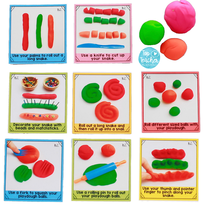 Use These Playdough Task Cards Or Poster To Encourage Your Students To 