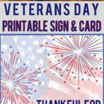 Veterans Day Printable Sign And Card Veterans Day Printable Signs