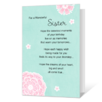 Wonderful Sister Printable American Greetings Printable Birthday Cards